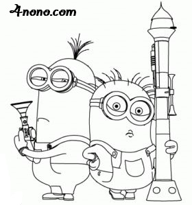 طريقة رسم منيون Minions بالخطوات مصورة تعليم الرسم فورنونو