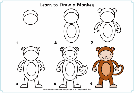 تعليم الطفل طريقة رسم الحيوانات وبعض الاشكال بالخطوات مصورة
