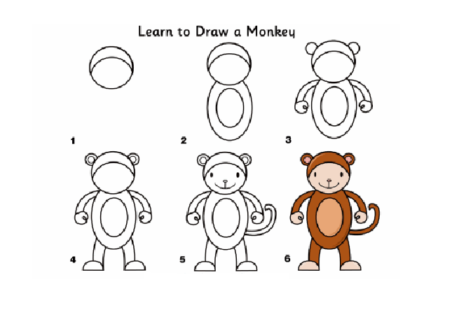 تعليم الطفل طريقة رسم الحيوانات وبعض الاشكال بالخطوات مصورة 