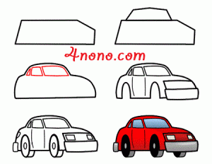 كيفية رسم سيارة بأكثر من شكل بالصور والخطوات تعليم الرسم فورنونو